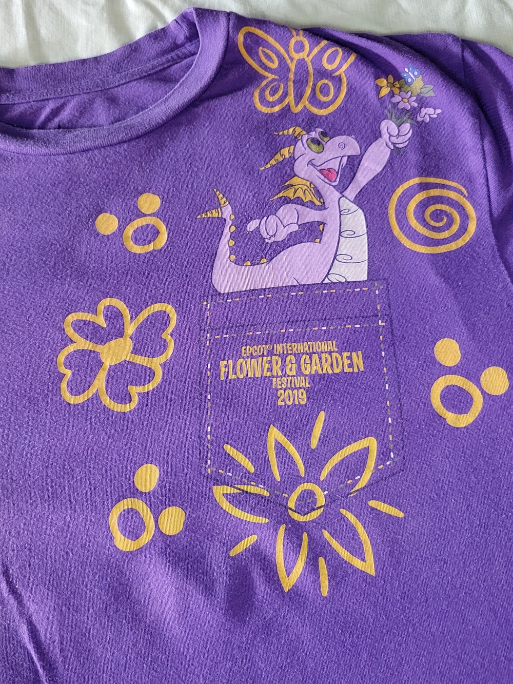 Disney Epcot Figment Flower & Garden Festival 2019 Tee M